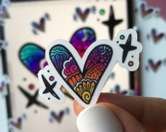 Mini mandala transparent stickers
