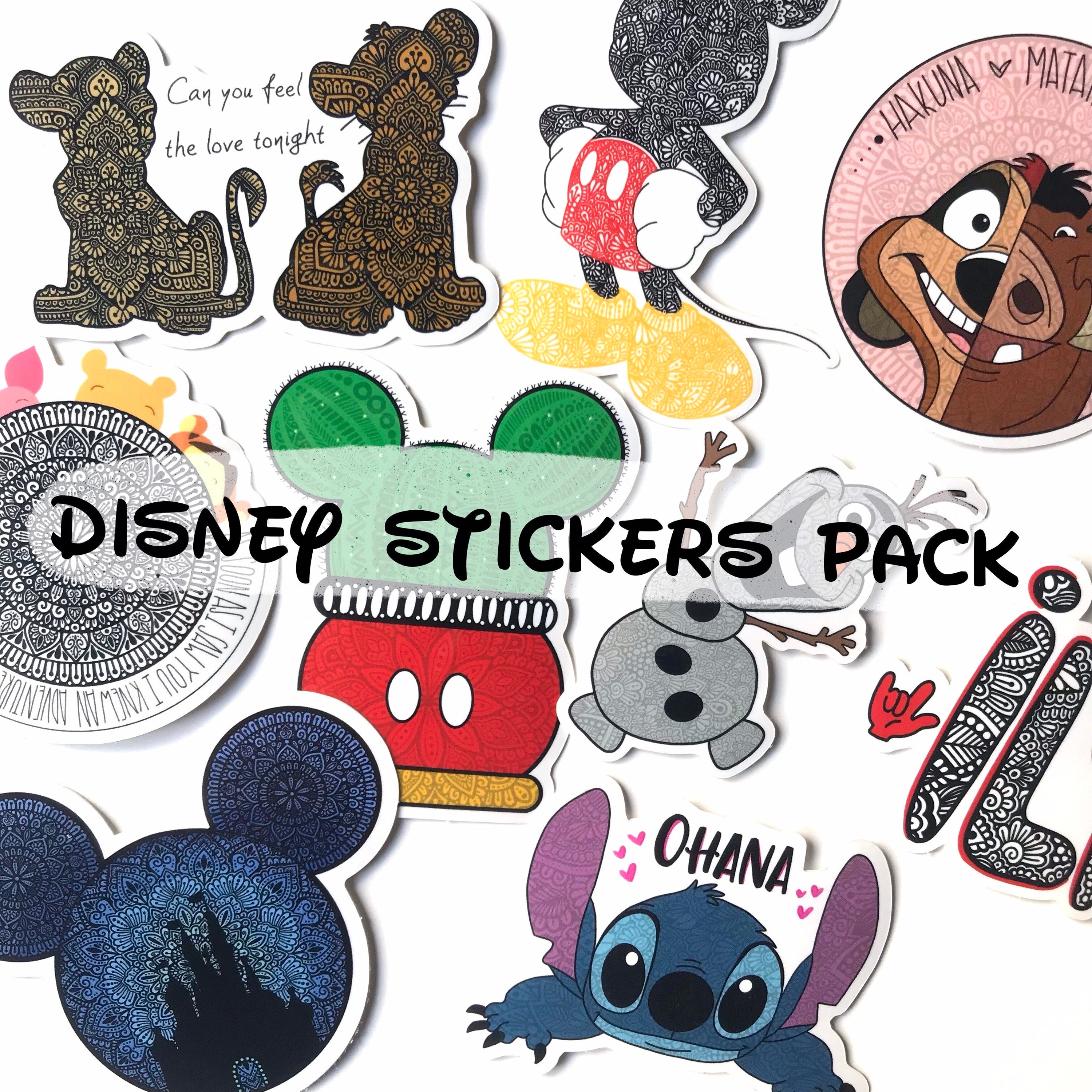 Pack of 8 Assorted Disney Waterproof Sticker. Disney. Assorted. Waterproof  Stickers 