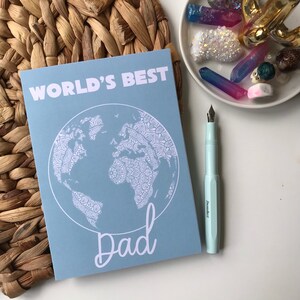 Biglietti d'auguri per la festa del papà - biglietti d'auguri mandala - il miglior biglietto per papà del mondo