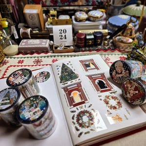 Fita PET de Natal O Quebra-Nozes - Fita de Inverno, Adesivos Decorativos, Adesivos de Fita PET para Diário, Adesivos de Temporada, Adesivos de Natal