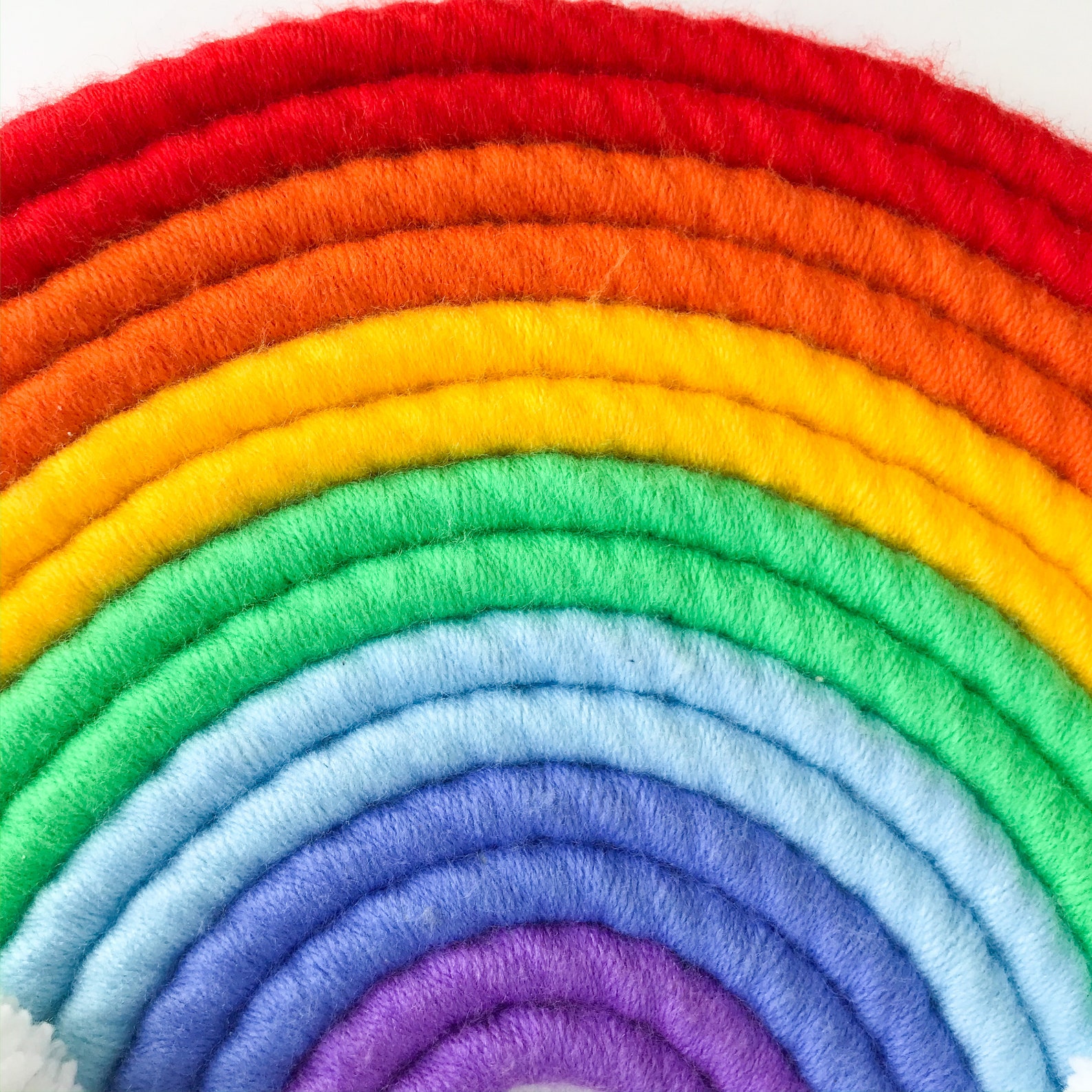 Large rainbow macrame wall hanging Modern colorful decor Etsy