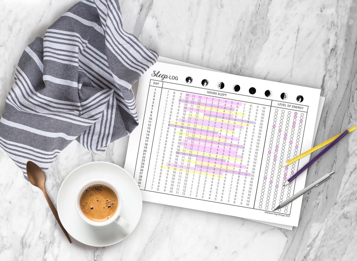 Sleep & Insomnia Log Printable (for Bullet Journals and Planners) - Etsy