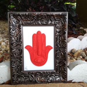 Hamsa Wall Art, Hamsa wall decor for protection, hamsa Kabbalah, hand of fatima wall, third eye wall, good luck judaica, protection Kabbalah