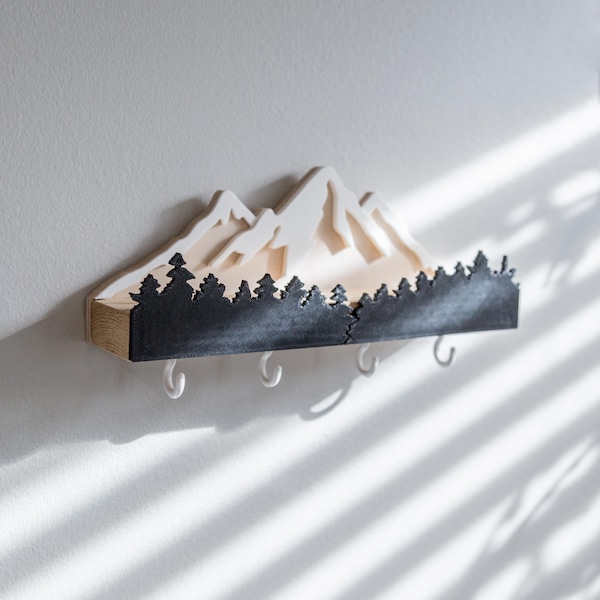 Mountain Shelf Mail Organizer Mail and Key Holder