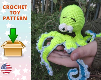 Amigurumi Crochet Pattern  Octopus Sea animals toy