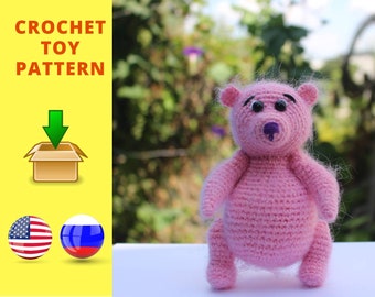 Crochet Bear Pattern: Amigurumi Teddy Toy (PDF Pattern)