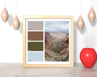 Canyonlands Color Palette Photo Print Wall Art 2