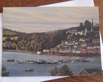 Postcard of Crosshaven near Cork City in Ireland, Postcard of a Painting, made in Ireland