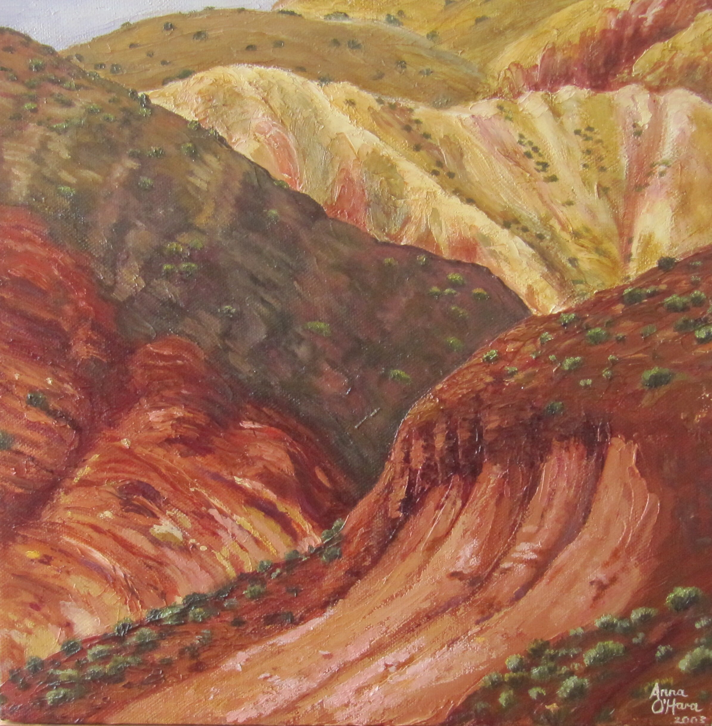 Oil Painting Unique Gift Original Oil Painting Of The Atlas Mountains 