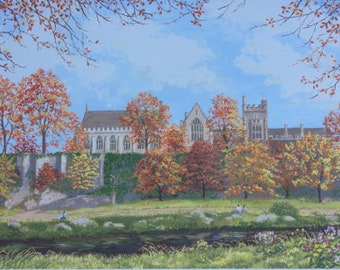 Print of UCC, University College Cork in Ireland, Cork City Print, Irish Art, Perfect Gift, made in Ireland