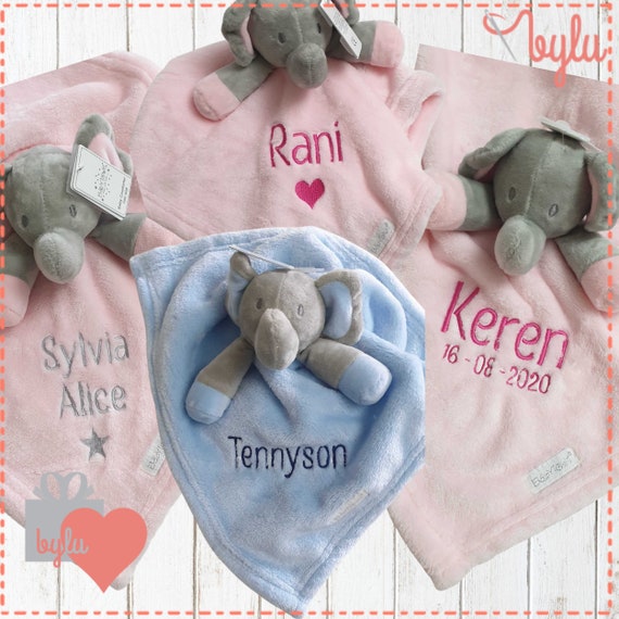 personalised baby girl comforter