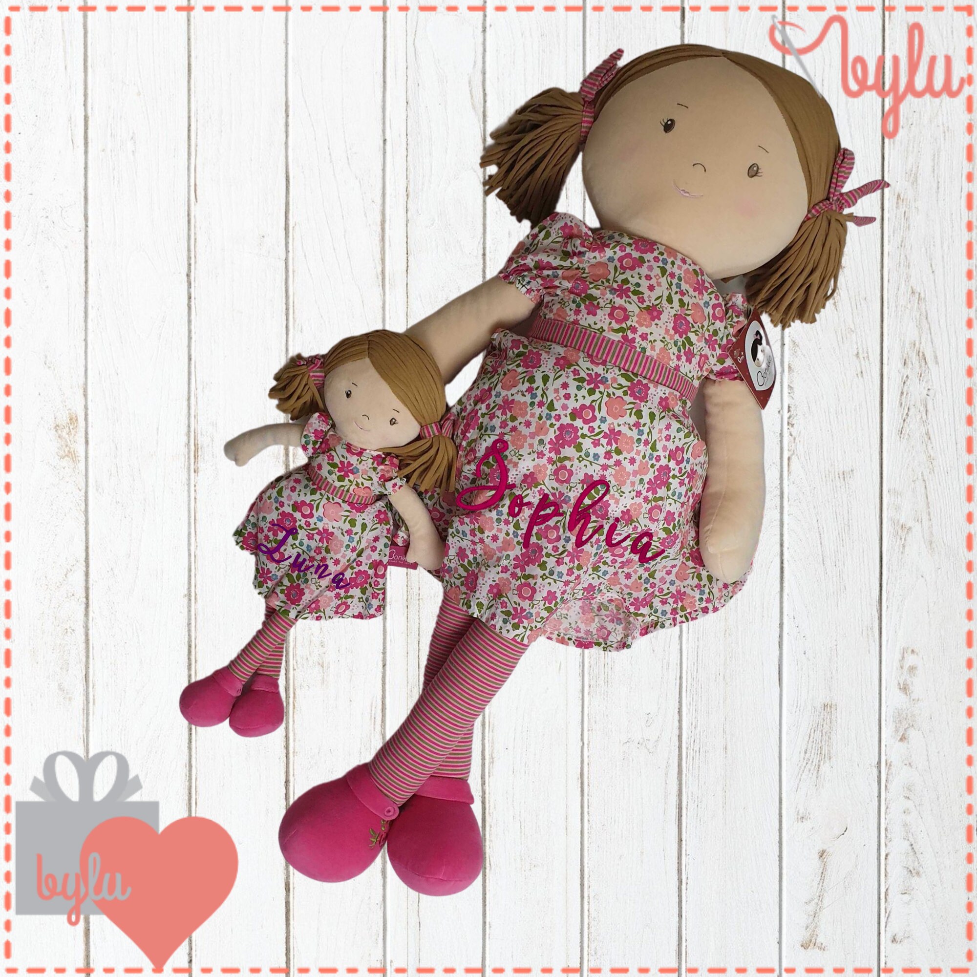 Personalised Life Size Rag Doll Embroidered Bonikka Rag Doll Etsy
