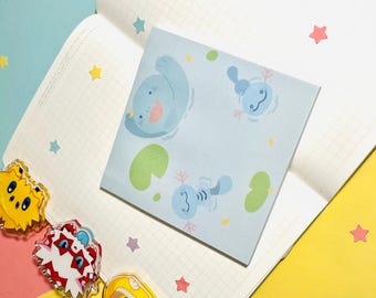 Wooper and Quagsire Sticky Note