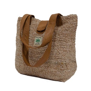 2023 Reversible All Natural Hemp Tote Bag Made in Nepal One Size