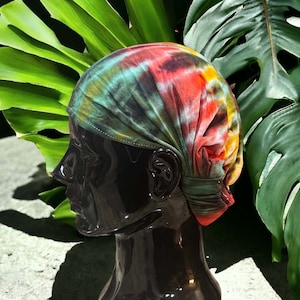 Tie Dye Spandex Handmade Wrap Bandana Handmade in Nepal | Multicolor Stretchy Comfortable Headband
