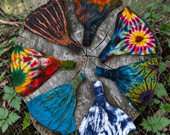 2023 New Spandex Handmade Tie Dye Headband Bandana | Womens Hippie Boho Psychedelic Headband Headwrap One Size - Handmade in Thailand