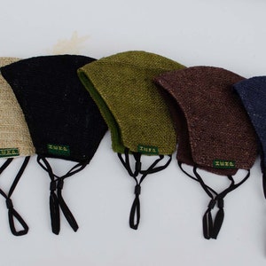 Handmade Hemp Face Mask with filter | Unisex | Reusable - Washable Face Mask | Breathable - Double layer | One Size - Hemp Material