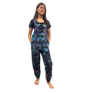 Handmade Cotton Low Crotch Nepal Overalls Tie Dye Boho Hippie