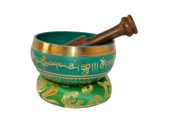 4,5-inch Tibetaanse klankschalenset met hamer en kussen: meditatie en genezing