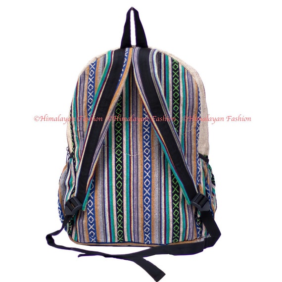Handmade Hemp Backpack - Dream Catcher | 100% Hemp Backpack  display picture 1