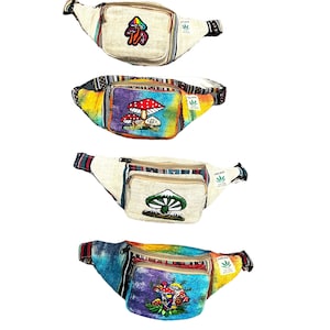 Nepal Hemp Cotton Fanny Pack Festival Bag Travel Hiking Cruise Festival Beach Sling Belt Purse Waist Bag Men&#39;s Women&#39;s Gifts