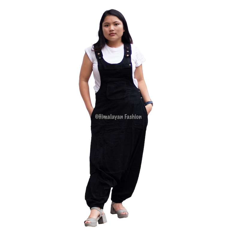Handmade Boho Overalls Cotton Nepal Jumpsuit Harem Pants Etsy