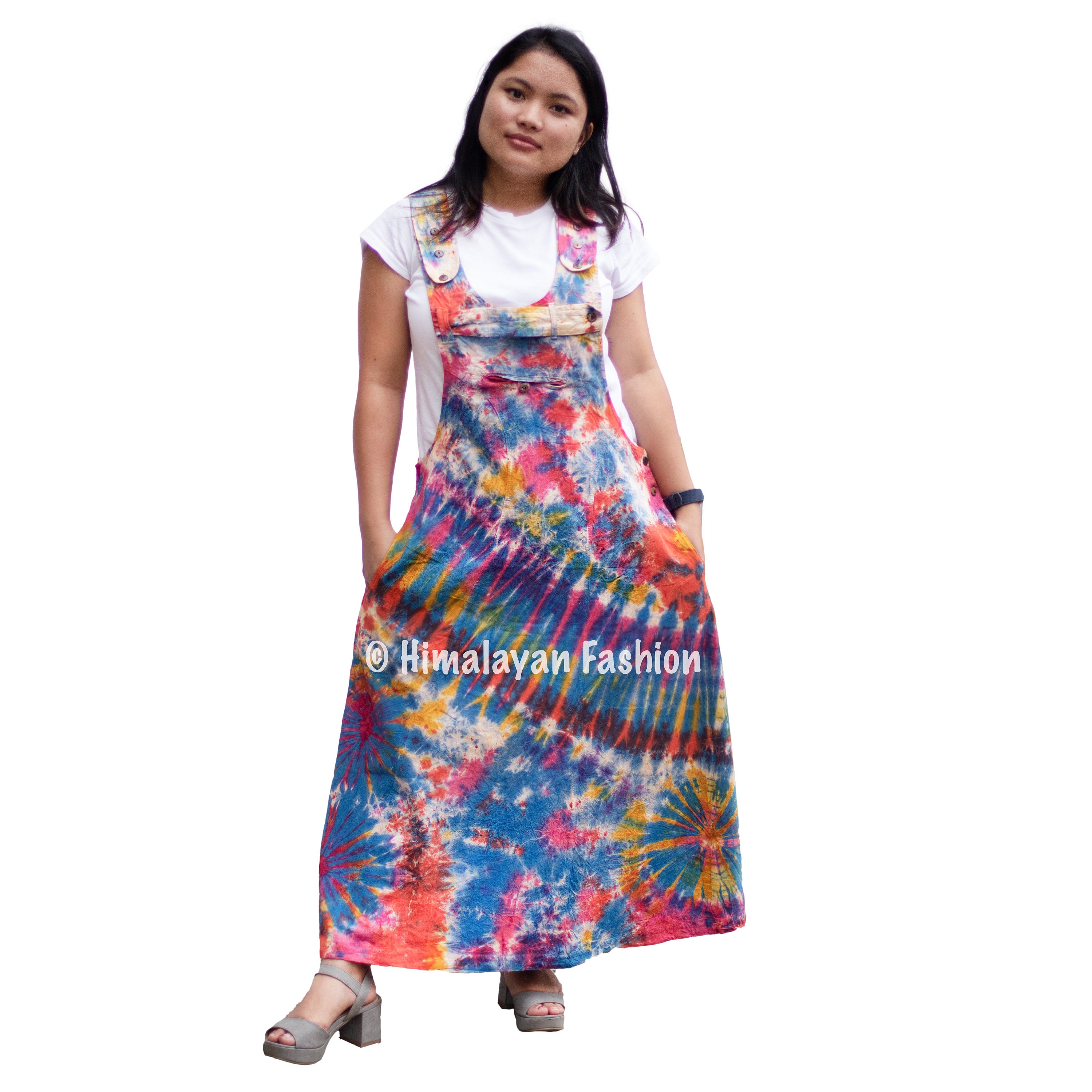 Cotton Twill Bib Overall Dress Twill Bib Skirtall Women's