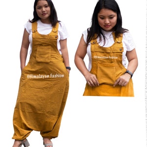 Handmade Boho Overalls Cotton Nepal Jumpsuit - Harem Pants - Romper Jumper Jumpsuit Overalls 100 Percent Cotton - Boho Hippie Overall Design