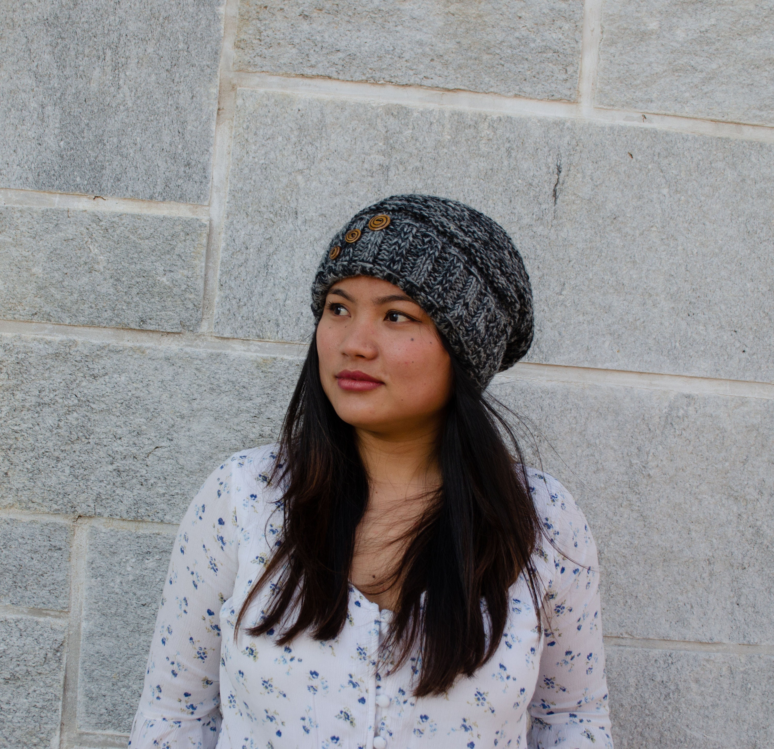 Handmade Wool Beanie Boho Hippie Winter 