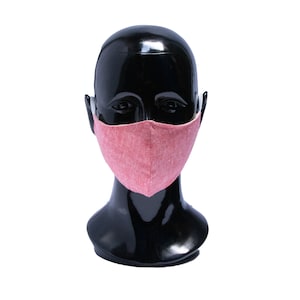 Handmade Hemp Face Mask One Size Eco friendly - Assorted Colors: Pink,  | Face Covering MaBlack, Purplesk with Adjustable Tiesk
