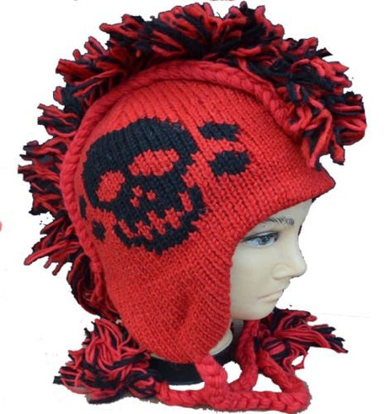 Adults One Size Unisex Mohawk Hat - Mohawk Hat | Handmade