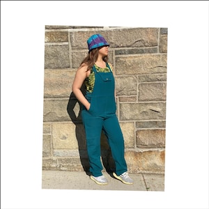 Handmade 100% Cotton Nepal Overalls Dungaree Straight Leg | Multicolor - Bib Overall | Adjustable Straps and Waist