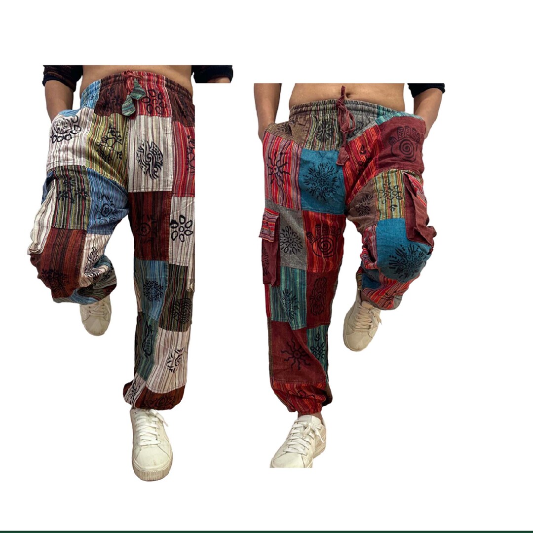 Nepal Yoga Pants Traditional Patchwork Pants Trouser Pants - Etsy
