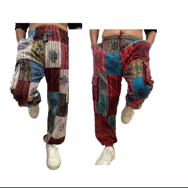 Patchwork Pants - Etsy