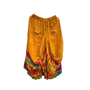 Handmade Trousers Skirt Style Pants Fashion For Women Nepalese Tibetan Style Handmade Cotton Pants One Size