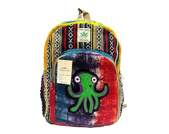 Seaworld Lg Orange Octopus Plush Backpack Adjustable Kids Novelty