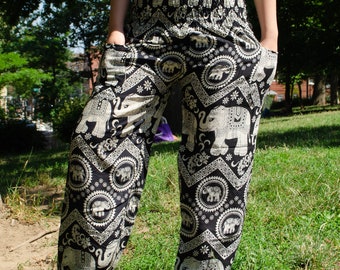 Handmade Elephant Pants Nepal Yoga Harem Pants Handmade 100% Cotton Rayon  One Size Fits All Boho Hippie Pants Design Multicolor -  Canada