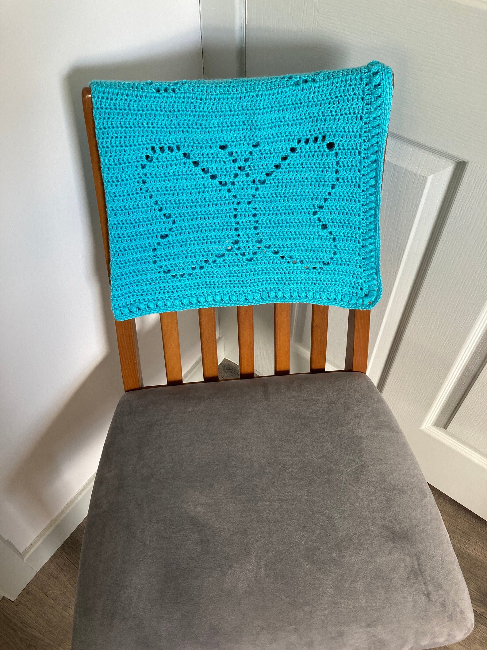 Butterfly Filet Crochet Pattern blanket afghan baby Etsy France