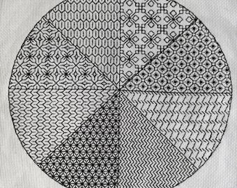 Blackwork-samplerpatroon