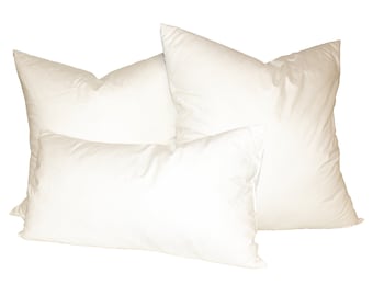 Feather and down pillow inserts