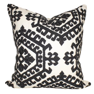 Schumacher Omar Embroidery Pillow Cover
