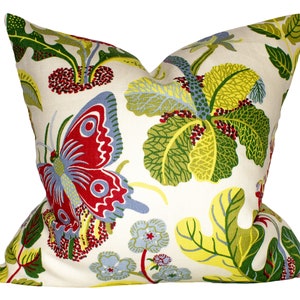 Schumacher Exotic Butterfly Pillow Cover