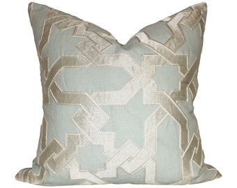 Schumacher Cordoba Embroidery Pillow Cover