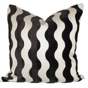 Schumacher The Wave Velvet Pillow Cover