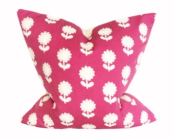 Schumacher Paley Embroidery Pillow Cover