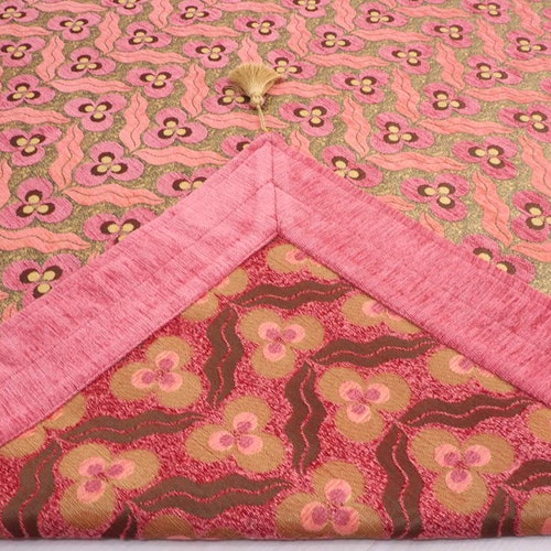 Turkish Bedspread, Chenille shops Coverlet, Throw Blanket, Twin L Size 7.2x5.2, Pale Pink Coverlet, Tiger Eyes Pattern, Jacquard Sofa Cover