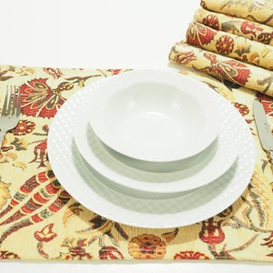 Place Mats, Place Mats 12x18, Table Mat, Turkish BEIGE Place Mats, Table Decoration, Table Linens, Table Decor, Dining Placemats