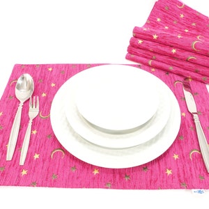 Türkisch Mazenda Rosa Tischset, Tischset 12x18, Tischdekor, Tischdekoration, Tischwäsche, Tischset, Esszimmer Tischset