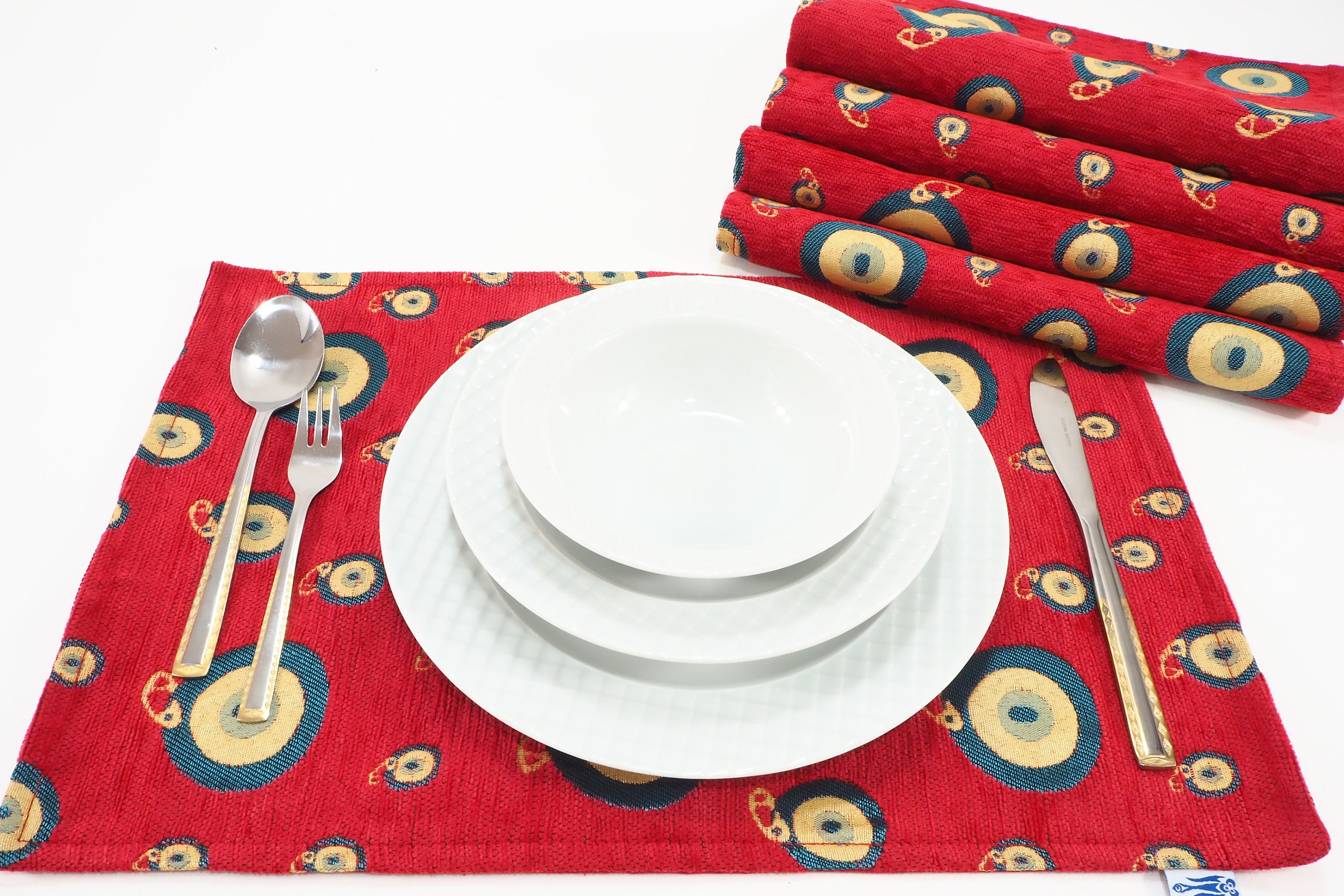 Turkish Red Place Mats Place Mats 12x18 Table decor Table Etsy