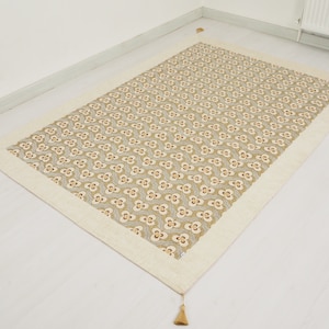 Türkische Jacquard Tagesdecke, Beigefarbene Doppel- & Einzelgröße 16x11, Tigeraugenmusterstoff, dekorativer Überwurf, Decke, Tagesdecke